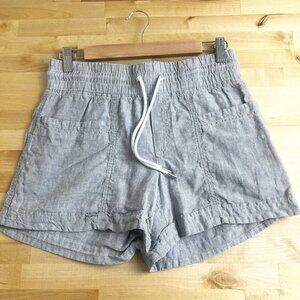 Athleta Light Gray Drawstring Athletic Shorts